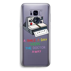 CaseCompany Smile: Samsung Galaxy S8 Plus Transparant Hoesje