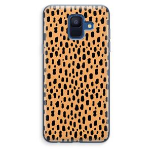 CaseCompany Panter: Samsung Galaxy A6 (2018) Transparant Hoesje