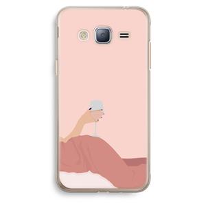 CaseCompany Wine: Samsung Galaxy J3 (2016) Transparant Hoesje