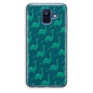 CaseCompany Diplodocus: Samsung Galaxy A6 (2018) Transparant Hoesje