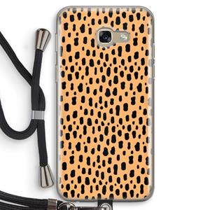 CaseCompany Panter: Samsung Galaxy A5 (2017) Transparant Hoesje met koord