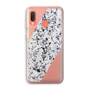 CaseCompany Gespikkelde marmer: Samsung Galaxy A20e Transparant Hoesje