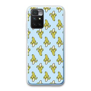 CaseCompany Bananas: Xiaomi Redmi 10 Transparant Hoesje