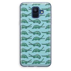 CaseCompany Kroko: Samsung Galaxy A6 (2018) Transparant Hoesje
