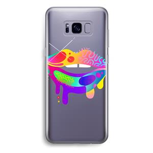 CaseCompany Lip Palette: Samsung Galaxy S8 Plus Transparant Hoesje
