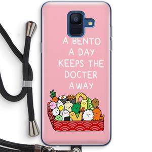 CaseCompany Bento a day: Samsung Galaxy A6 (2018) Transparant Hoesje met koord