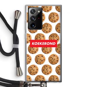 CaseCompany Koekerond: Samsung Galaxy Note 20 Ultra / Note 20 Ultra 5G Transparant Hoesje met koord