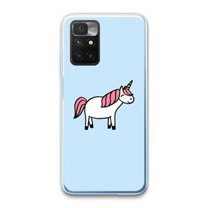 CaseCompany Eenhoorn: Xiaomi Redmi 10 Transparant Hoesje