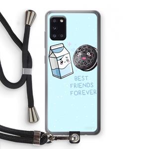 CaseCompany Best Friend Forever: Samsung Galaxy A31 Transparant Hoesje met koord