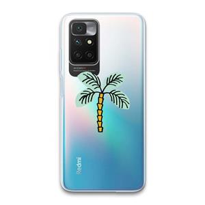 CaseCompany Palmboom: Xiaomi Redmi 10 Transparant Hoesje