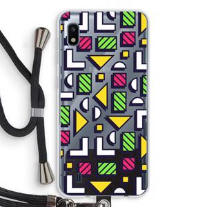CaseCompany 8-bit N°4: Samsung Galaxy A10 Transparant Hoesje met koord