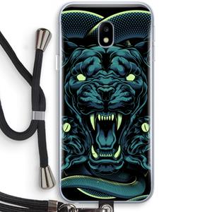 CaseCompany Cougar and Vipers: Samsung Galaxy J3 (2017) Transparant Hoesje met koord