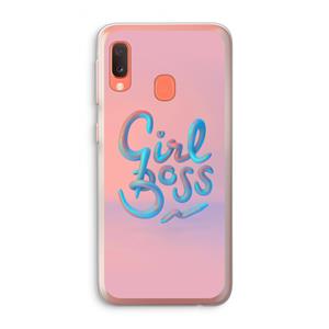 CaseCompany Girl boss: Samsung Galaxy A20e Transparant Hoesje