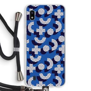 CaseCompany 8-bit N°5: Samsung Galaxy A10 Transparant Hoesje met koord