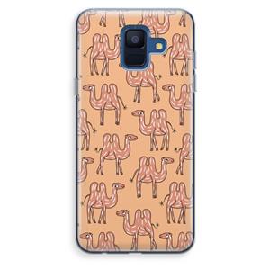 CaseCompany Kameel: Samsung Galaxy A6 (2018) Transparant Hoesje