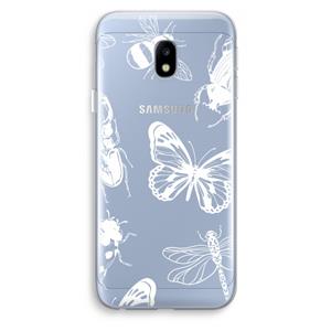 CaseCompany Tiny Bugs: Samsung Galaxy J3 (2017) Transparant Hoesje