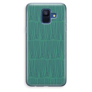 CaseCompany Swirls: Samsung Galaxy A6 (2018) Transparant Hoesje