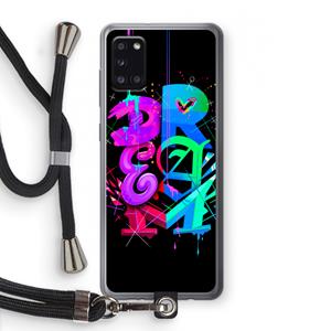 CaseCompany Dream: Samsung Galaxy A31 Transparant Hoesje met koord
