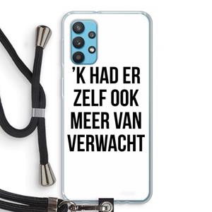 CaseCompany Meer verwacht: Samsung Galaxy A32 4G Transparant Hoesje met koord