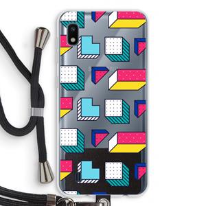 CaseCompany 8-bit N°7: Samsung Galaxy A10 Transparant Hoesje met koord