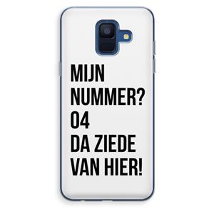 CaseCompany Da ziede van hier: Samsung Galaxy A6 (2018) Transparant Hoesje