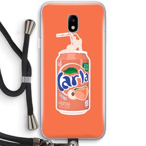 CaseCompany S(peach)less: Samsung Galaxy J3 (2017) Transparant Hoesje met koord