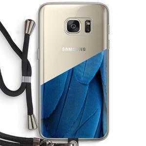 CaseCompany Pauw: Samsung Galaxy S7 Transparant Hoesje met koord