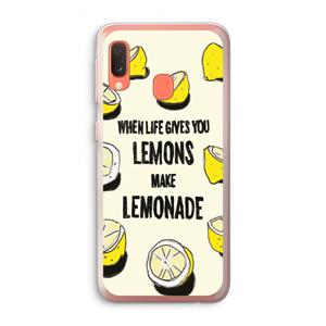 CaseCompany Lemonade: Samsung Galaxy A20e Transparant Hoesje