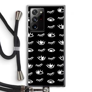 CaseCompany Eye pattern #3: Samsung Galaxy Note 20 Ultra / Note 20 Ultra 5G Transparant Hoesje met koord