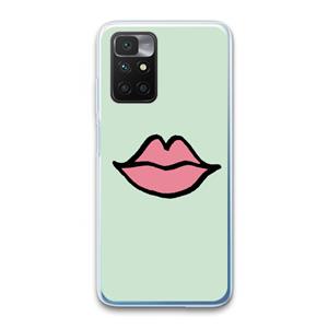 CaseCompany Kusje: Xiaomi Redmi 10 Transparant Hoesje
