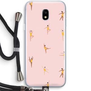 CaseCompany Dans #2: Samsung Galaxy J3 (2017) Transparant Hoesje met koord