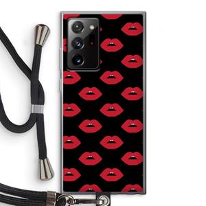 CaseCompany Lips: Samsung Galaxy Note 20 Ultra / Note 20 Ultra 5G Transparant Hoesje met koord