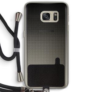 CaseCompany Musketon Halftone: Samsung Galaxy S7 Transparant Hoesje met koord
