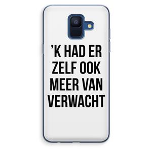 CaseCompany Meer verwacht: Samsung Galaxy A6 (2018) Transparant Hoesje