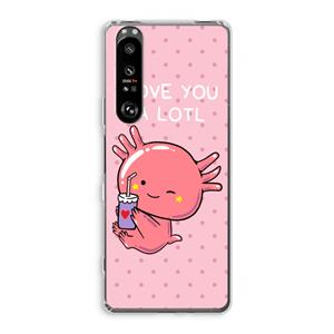 CaseCompany Love You A Lotl: Sony Xperia 1 III Transparant Hoesje