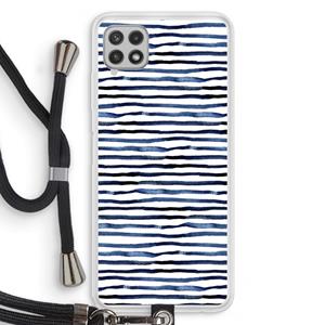 CaseCompany Verrassende lijnen: Samsung Galaxy A22 4G Transparant Hoesje met koord