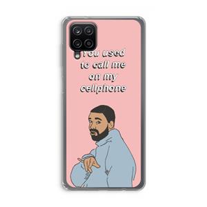 CaseCompany Hotline bling: Samsung Galaxy A12 Transparant Hoesje