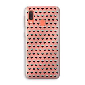 CaseCompany Hartjes: Samsung Galaxy A20e Transparant Hoesje