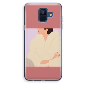 CaseCompany Cosy: Samsung Galaxy A6 (2018) Transparant Hoesje