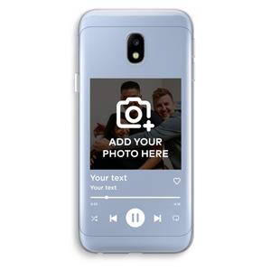 CaseCompany Music Player: Samsung Galaxy J3 (2017) Transparant Hoesje