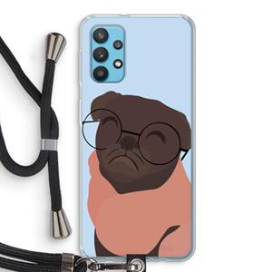 CaseCompany Ludo: Samsung Galaxy A32 4G Transparant Hoesje met koord