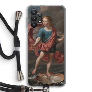 CaseCompany Soap Bubbles: Samsung Galaxy A32 5G Transparant Hoesje met koord