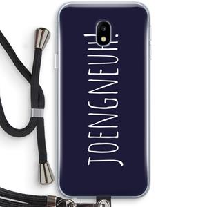 CaseCompany Joengneuh!: Samsung Galaxy J3 (2017) Transparant Hoesje met koord