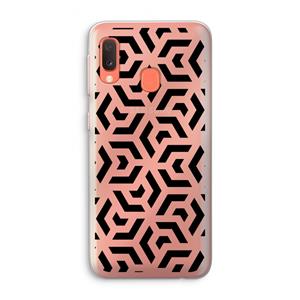 CaseCompany Crazy pattern: Samsung Galaxy A20e Transparant Hoesje