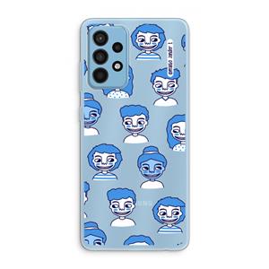 CaseCompany Gezichtjes: Samsung Galaxy A52 Transparant Hoesje