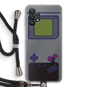 CaseCompany Game On: Samsung Galaxy A32 5G Transparant Hoesje met koord