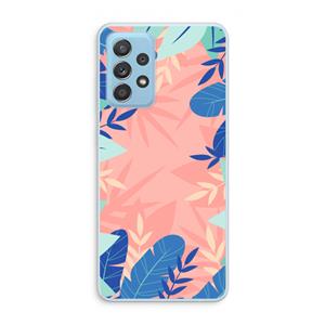 CaseCompany Tropisch: Samsung Galaxy A73 Transparant Hoesje