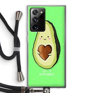 CaseCompany Avocuddle: Samsung Galaxy Note 20 Ultra / Note 20 Ultra 5G Transparant Hoesje met koord