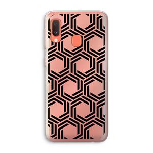CaseCompany Geometrisch patroon: Samsung Galaxy A20e Transparant Hoesje