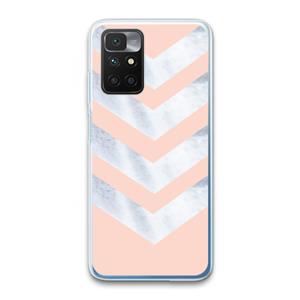 CaseCompany Marmeren pijlen: Xiaomi Redmi 10 Transparant Hoesje